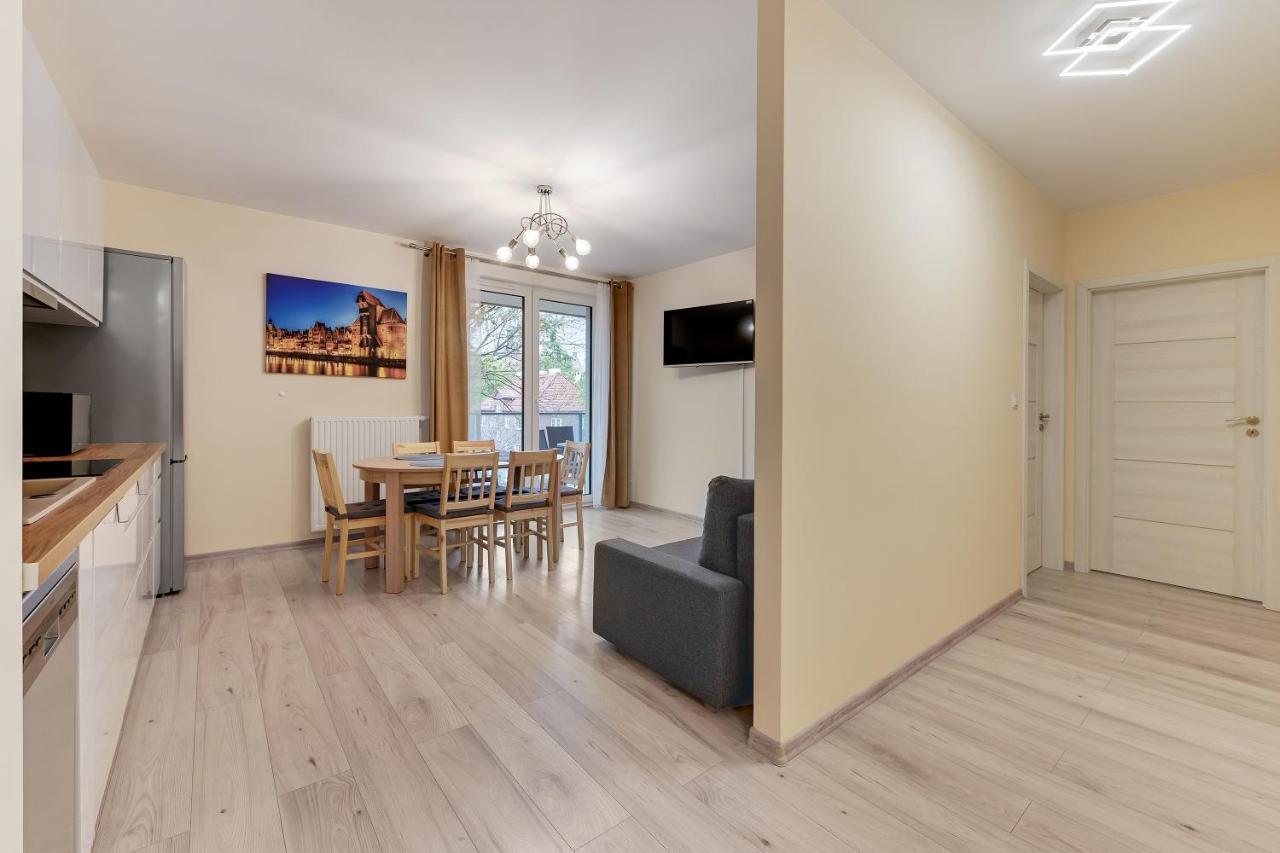 Gdansk Centrum - Apartament 3 - Pokojowy Z Duzym Tarasem Dış mekan fotoğraf