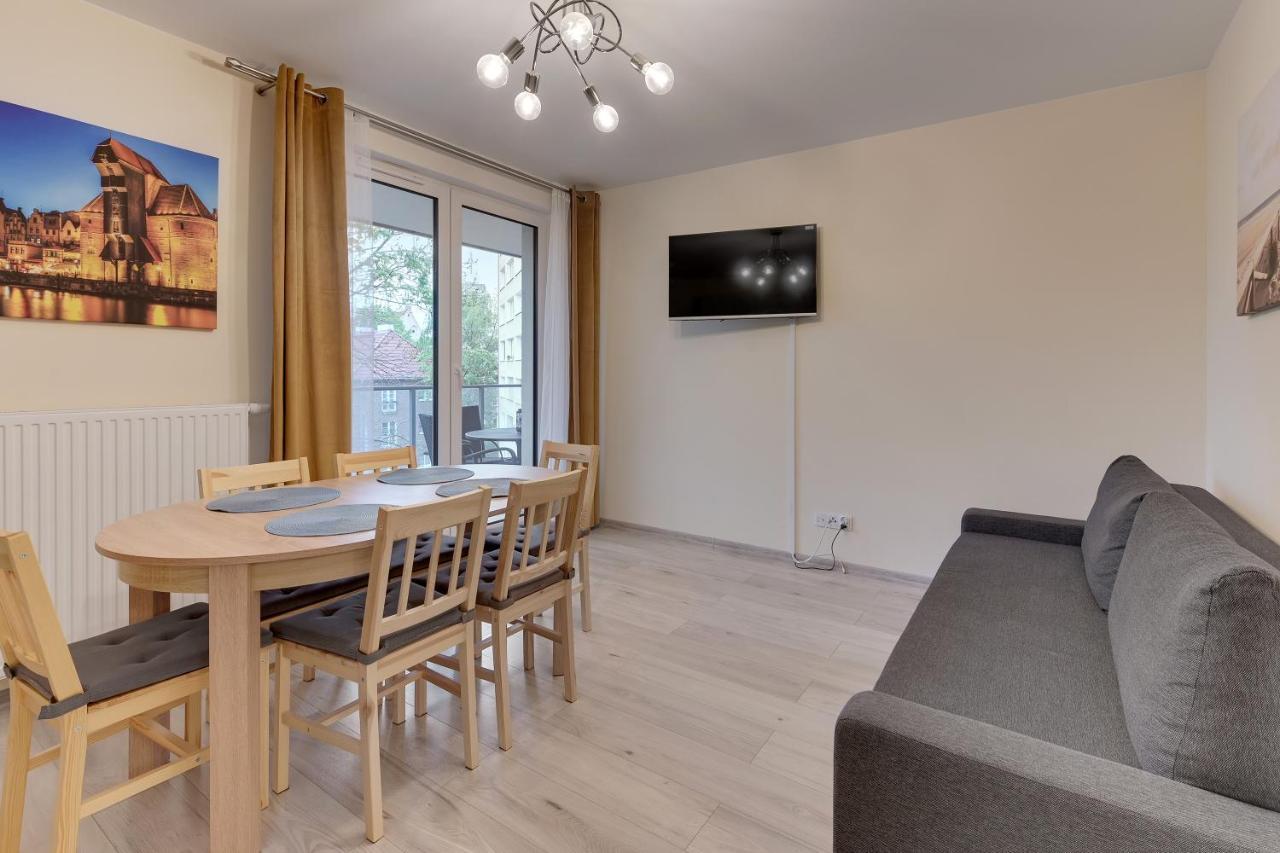 Gdansk Centrum - Apartament 3 - Pokojowy Z Duzym Tarasem Dış mekan fotoğraf